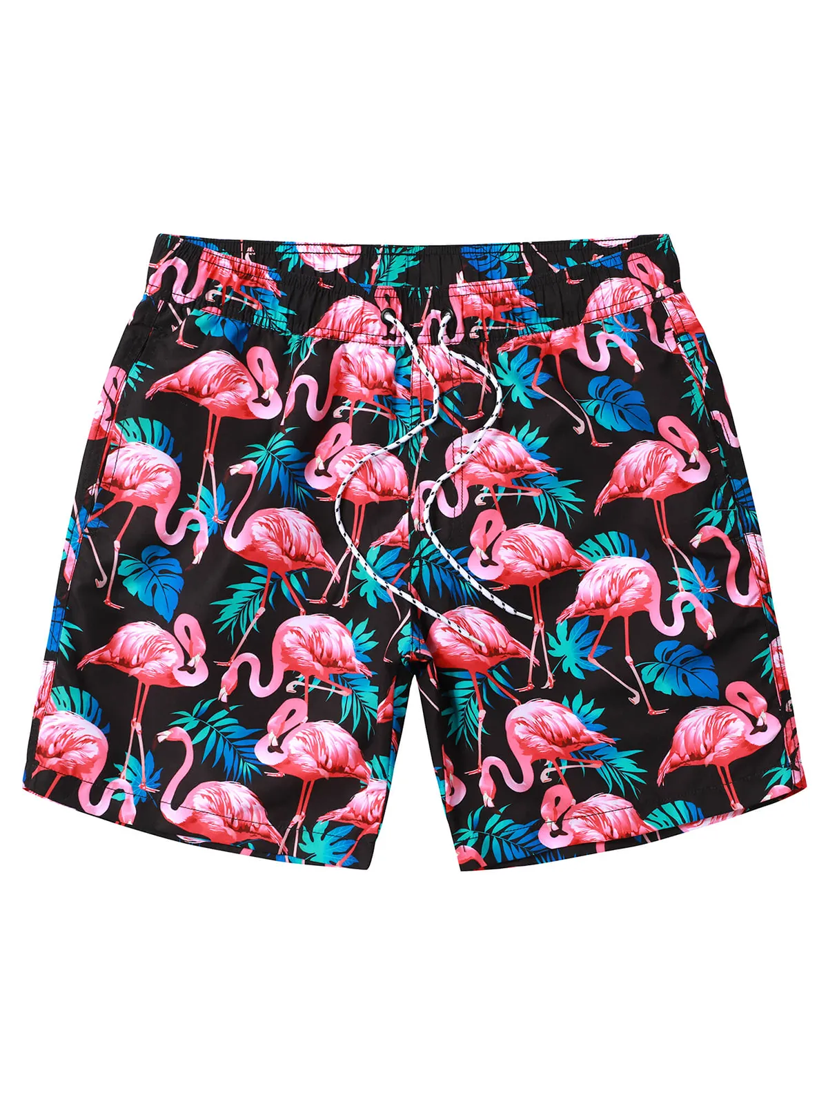 Men's Summer Beach Funny Print Quick Dry Swimming Trunks