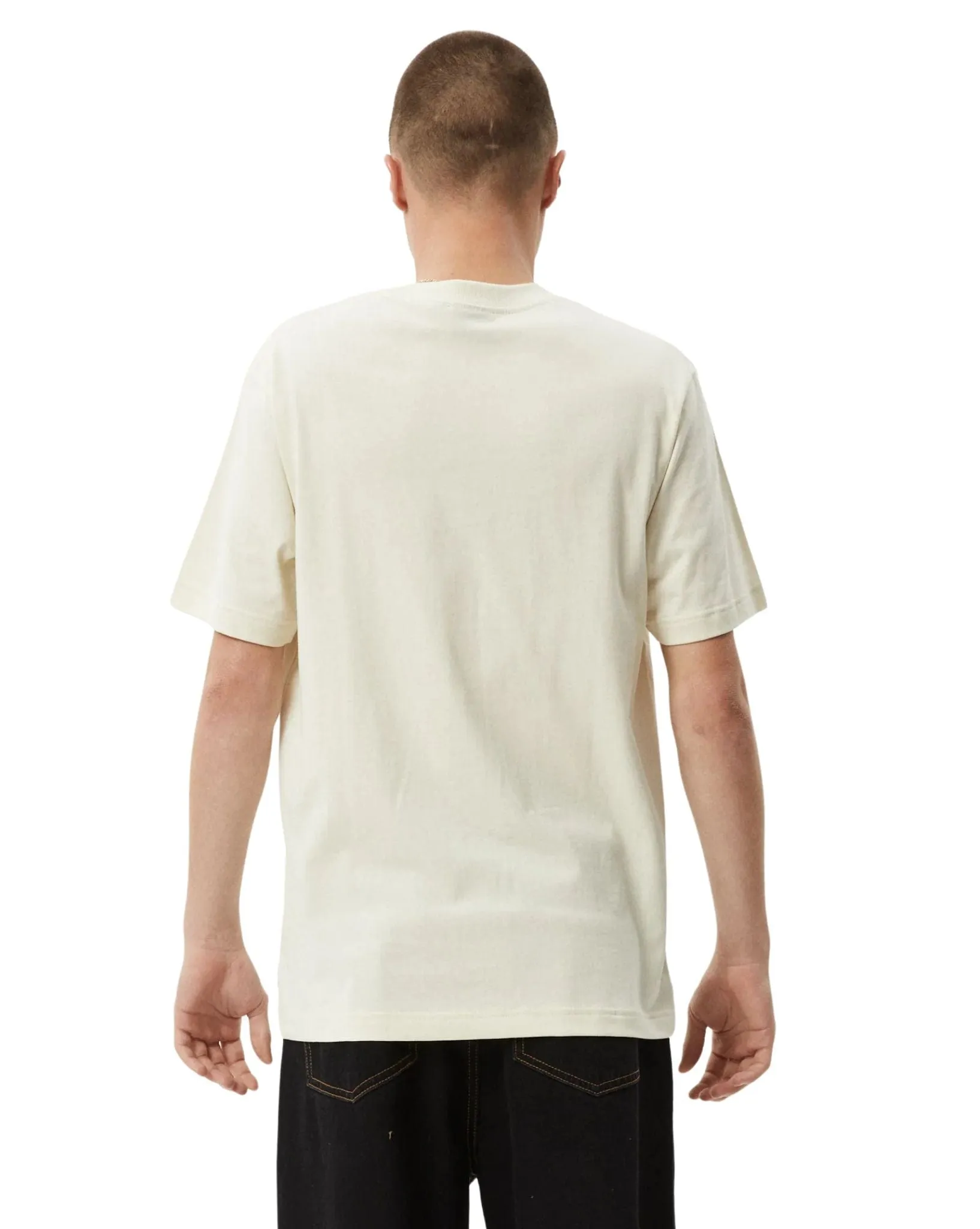Mens Vinyl Retro Fit Tee - Limestone