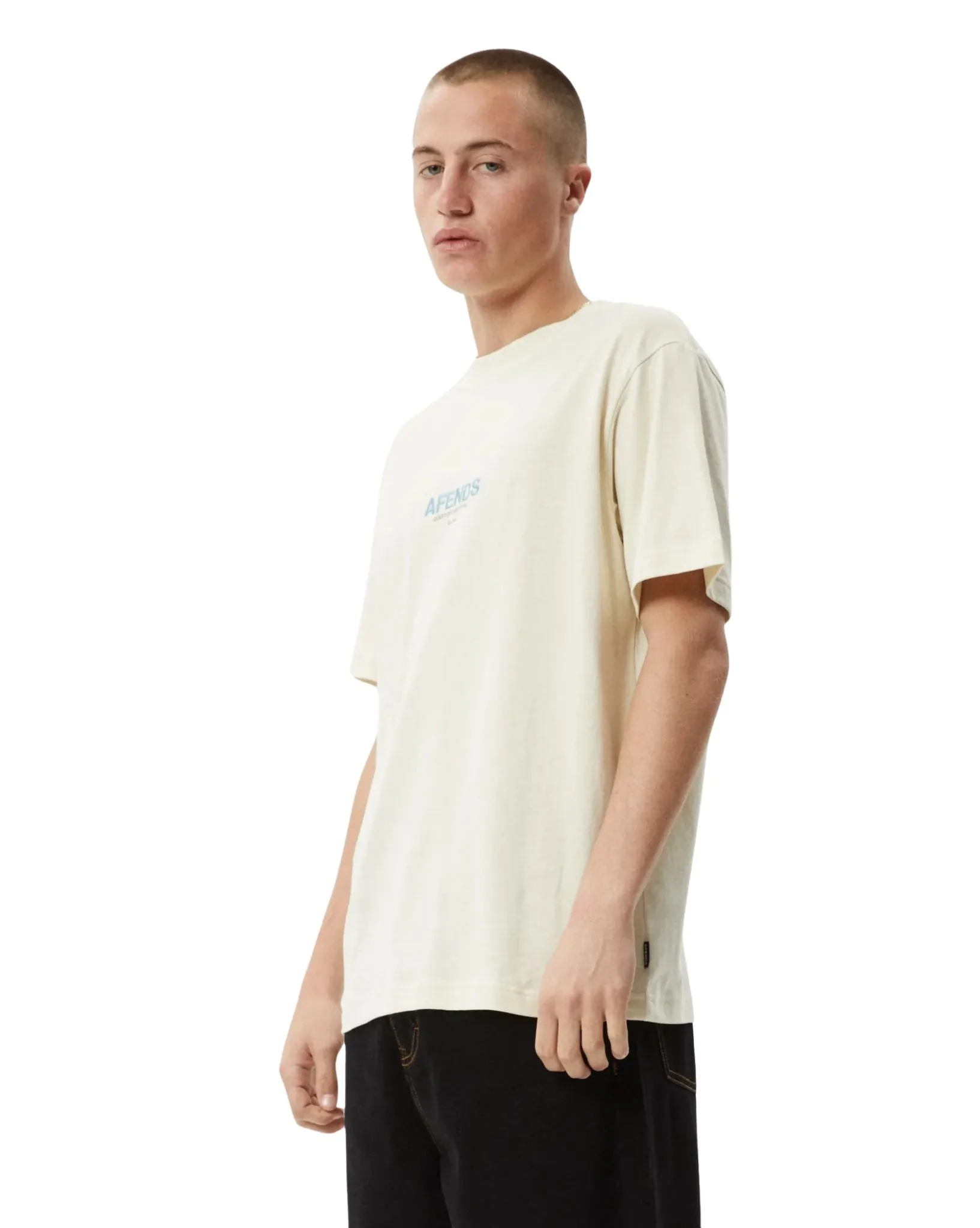 Mens Vinyl Retro Fit Tee - Limestone
