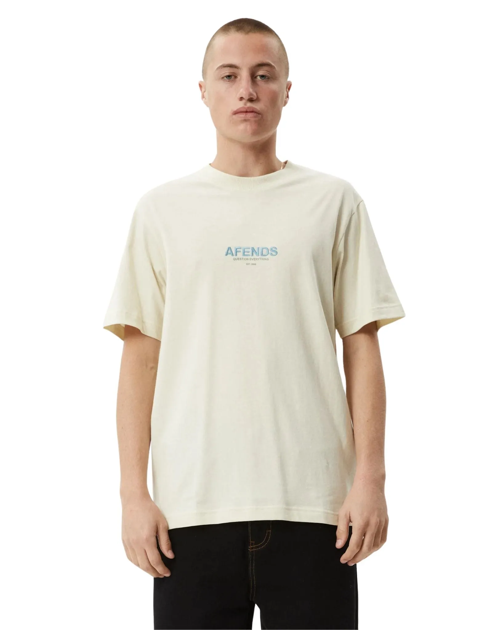 Mens Vinyl Retro Fit Tee - Limestone