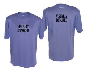 Men's VISUALLY IMPAIRED Short Sleeve Shirt - Reflective or Black Text