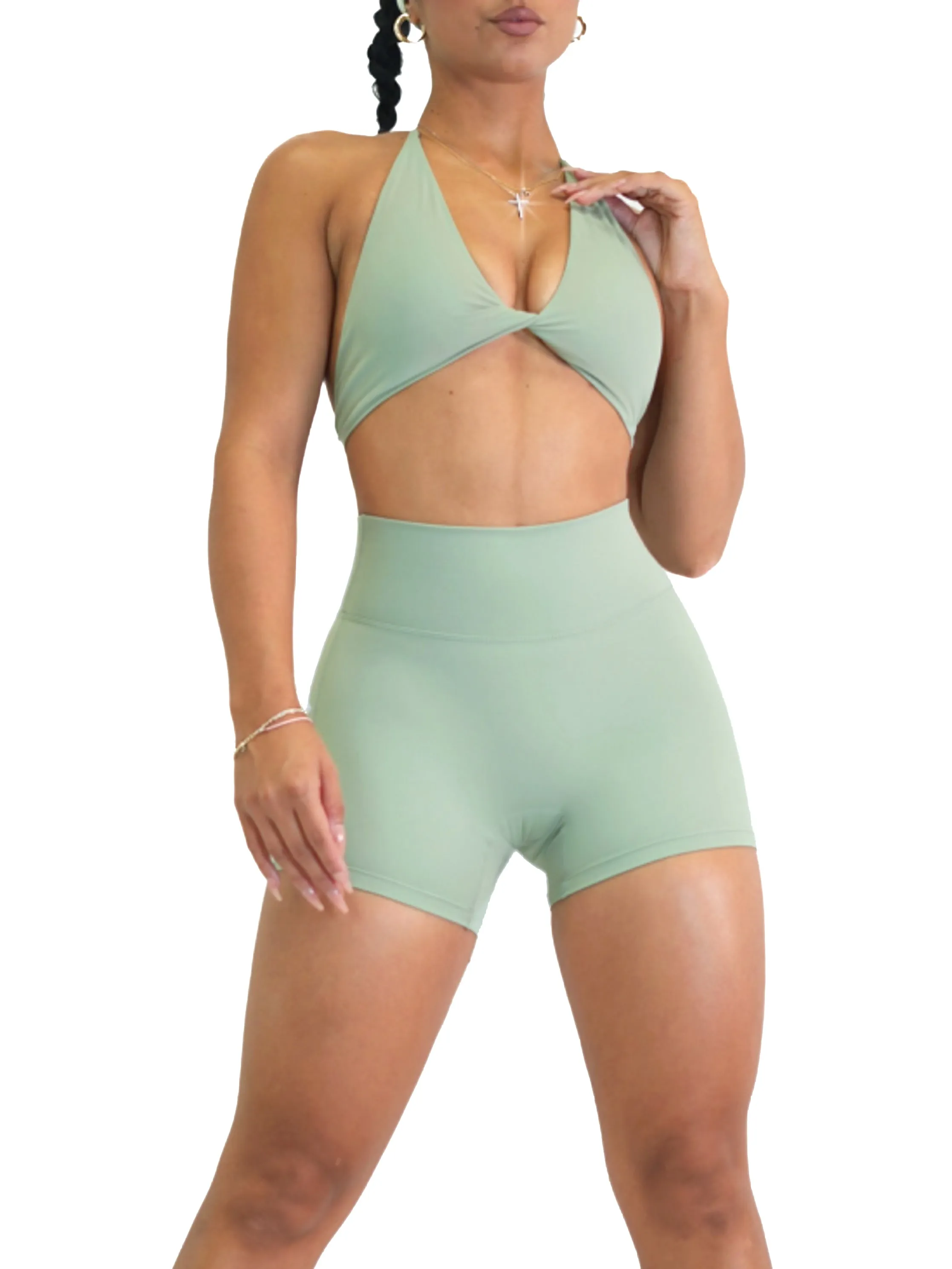 Miami Sports Bra (Eucalyptus)