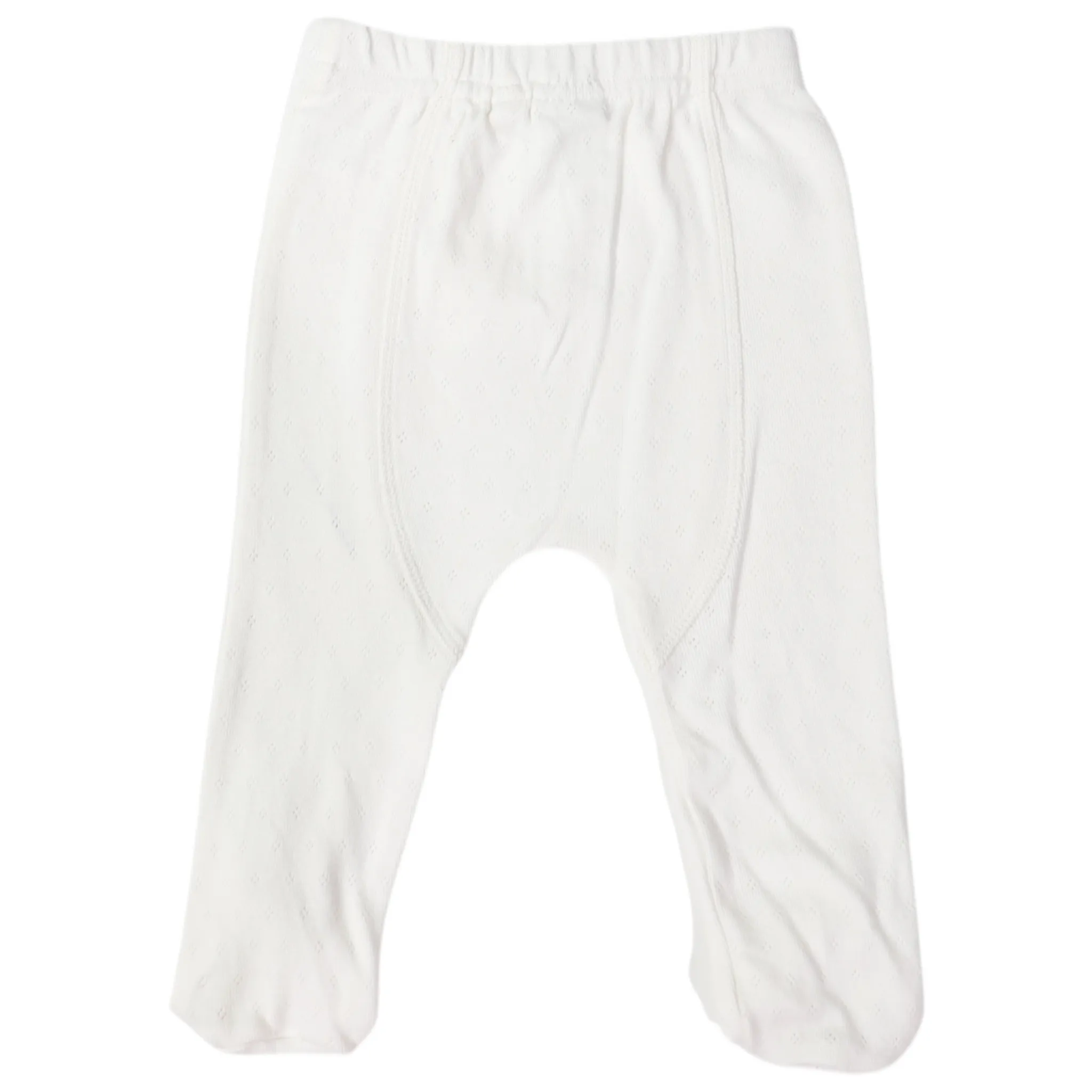 Organic Pointelle Legging White
