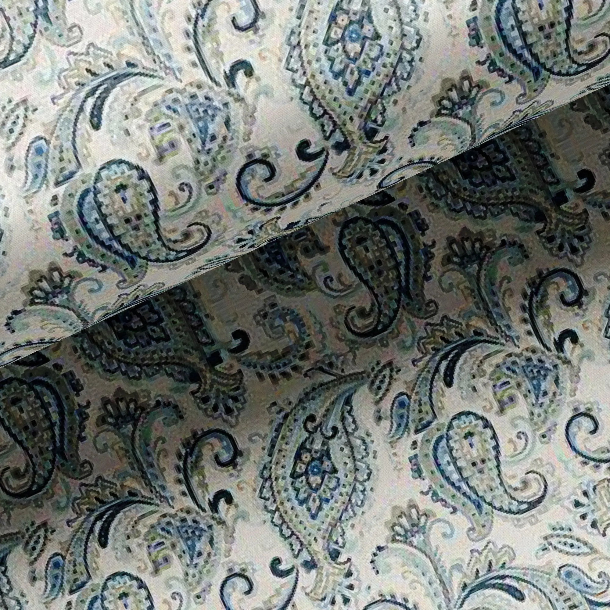 Paisley Seamless Design Digital Printed Fabric