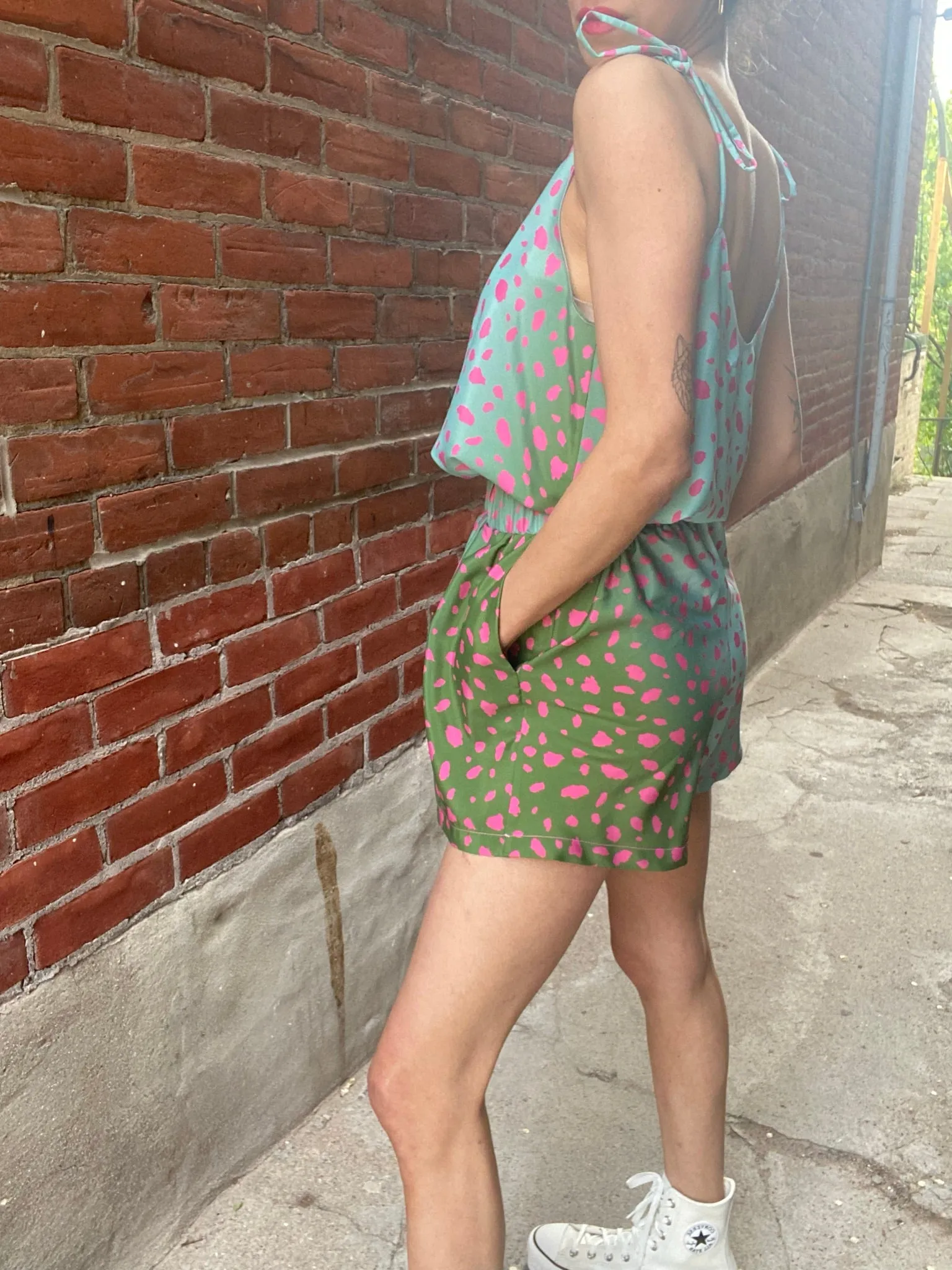 Pink Leopard Shorts