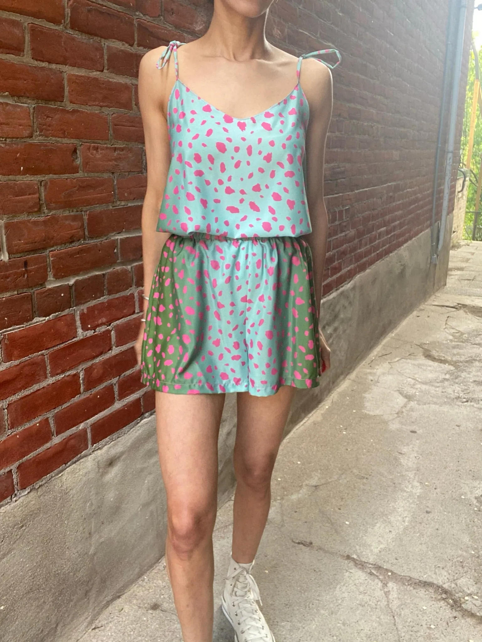 Pink Leopard Shorts