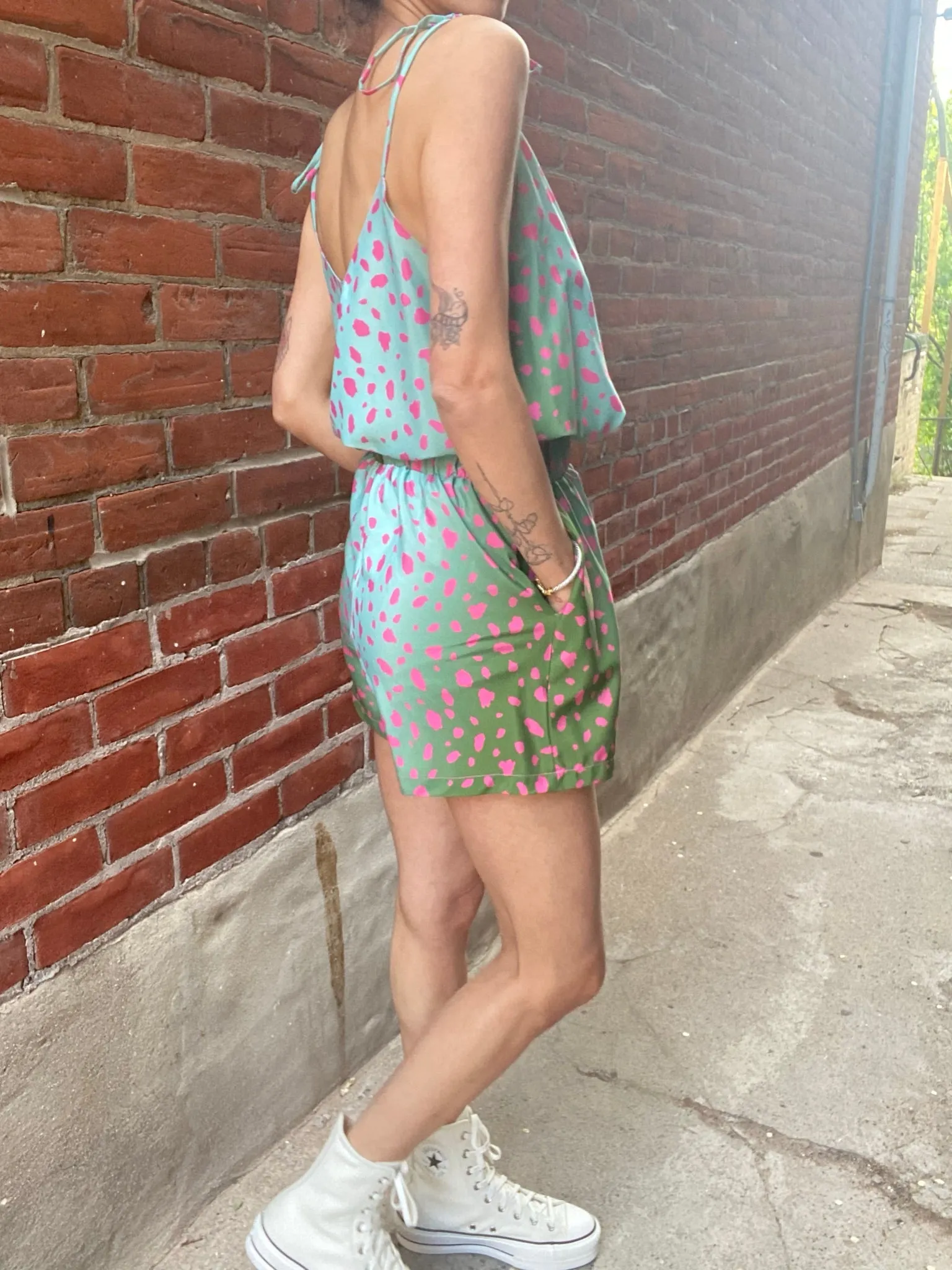 Pink Leopard Shorts