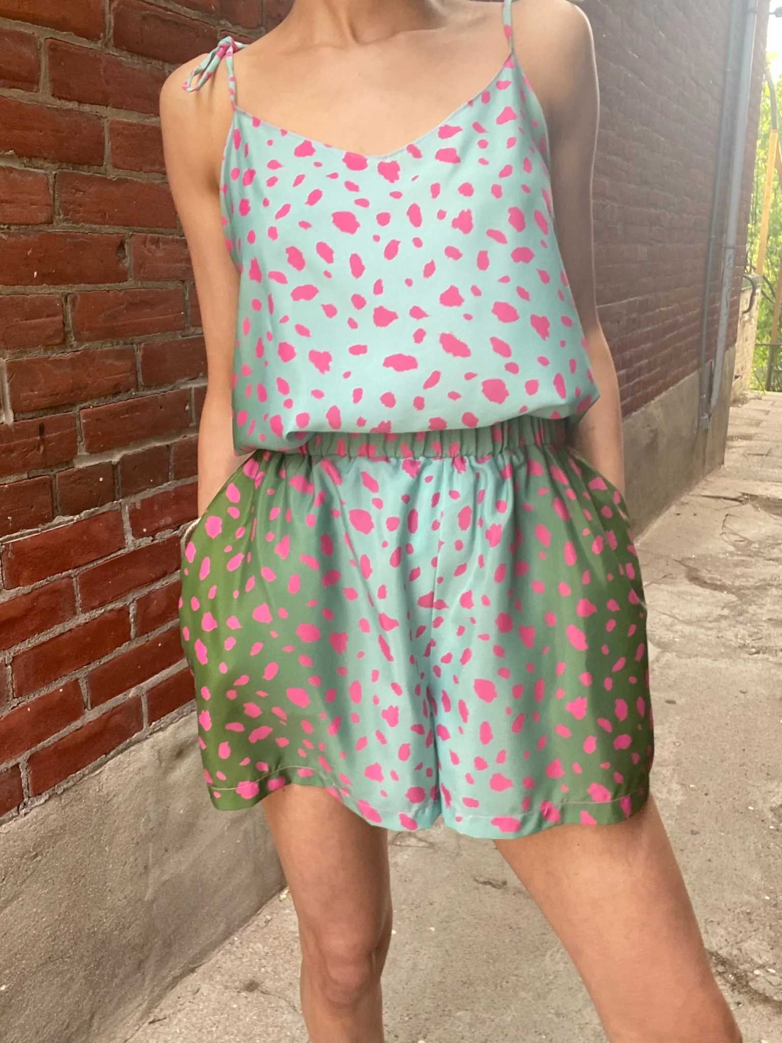 Pink Leopard Shorts