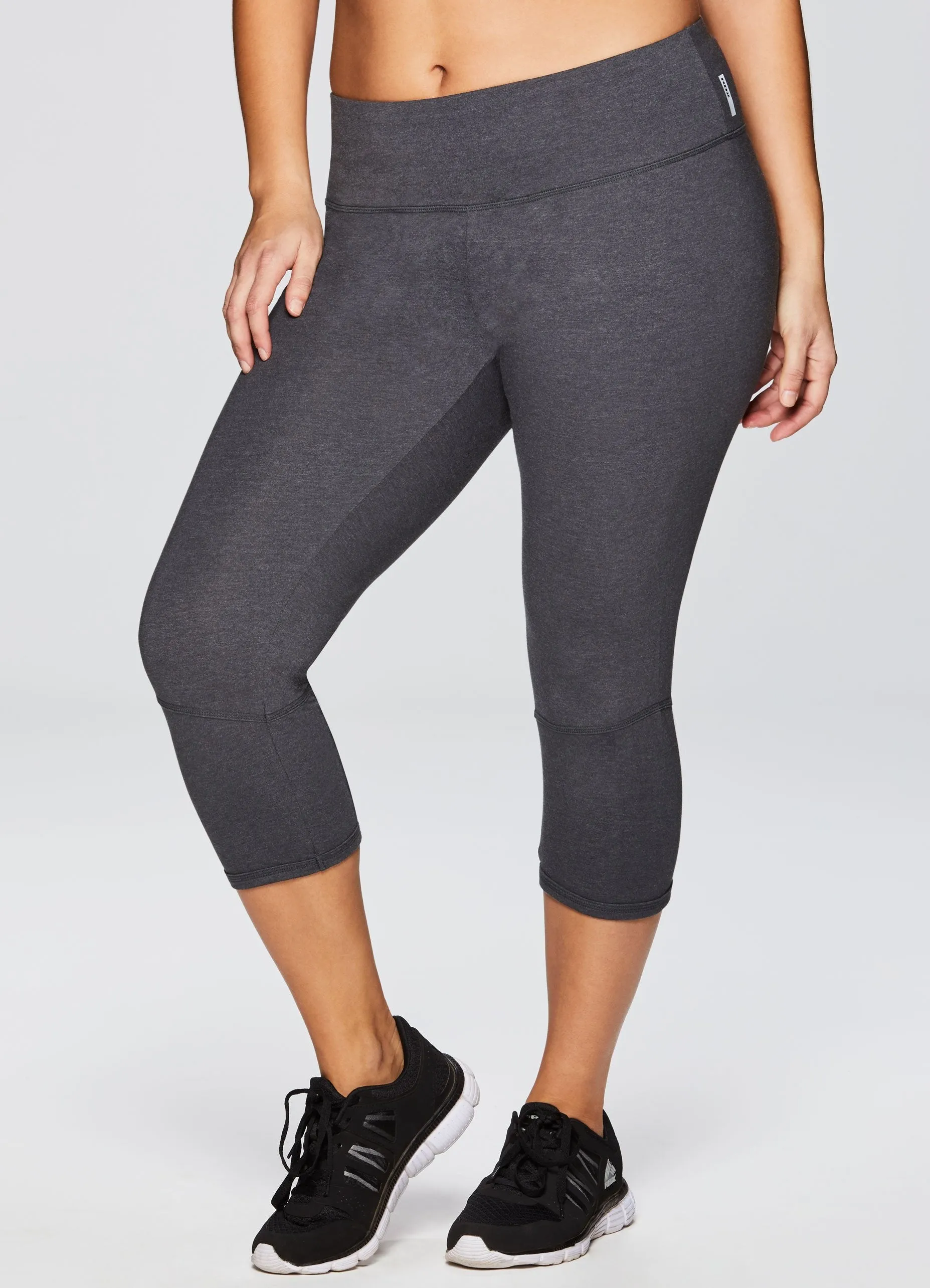 Plus Studio X-Back Cotton Spandex Capri