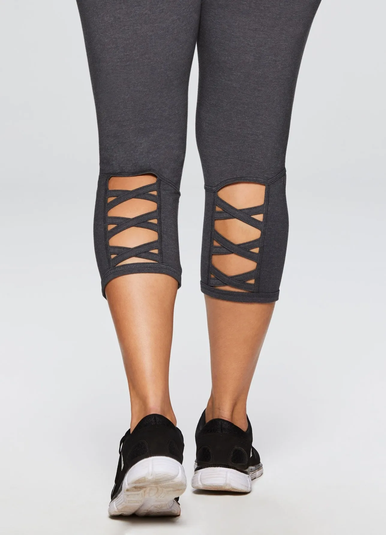 Plus Studio X-Back Cotton Spandex Capri
