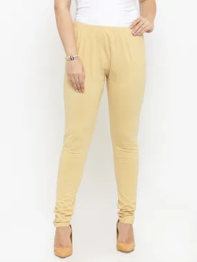 plusS Beige Churidar Leggings
