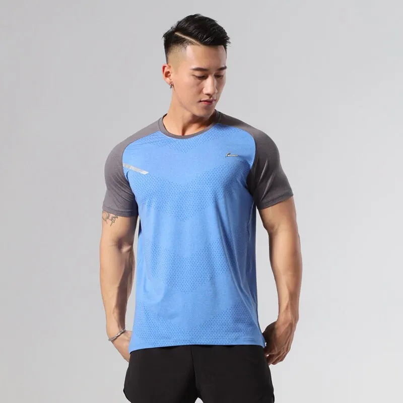 Professional Men Quick Drying Breathable Short Sleeve Running T-shirts