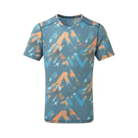 Ronhill | Men's Tech Golden Hour Tee - Legion Blue Chevron