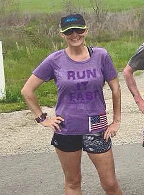Run It Fast® Women's Purple Heather Tech Shirt