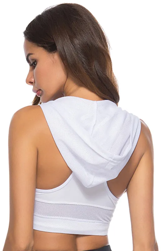 Running Quick Dry Yoga Vest with Hood