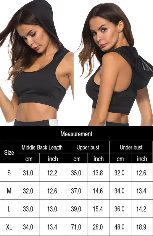 Running Quick Dry Yoga Vest with Hood