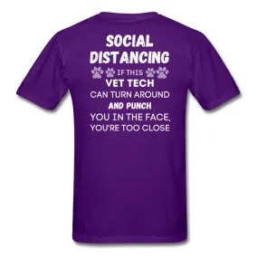 Social distancing Vet Tech Unisex T-Shirt