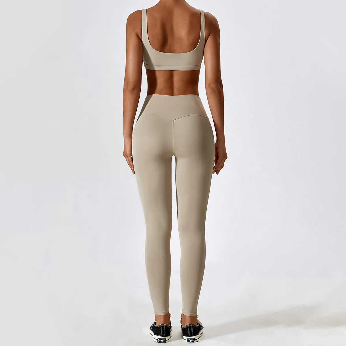 Square Neck Sports Bra - Elora