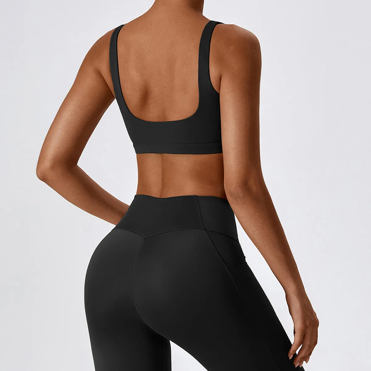 Square Neck Sports Bra - Elora