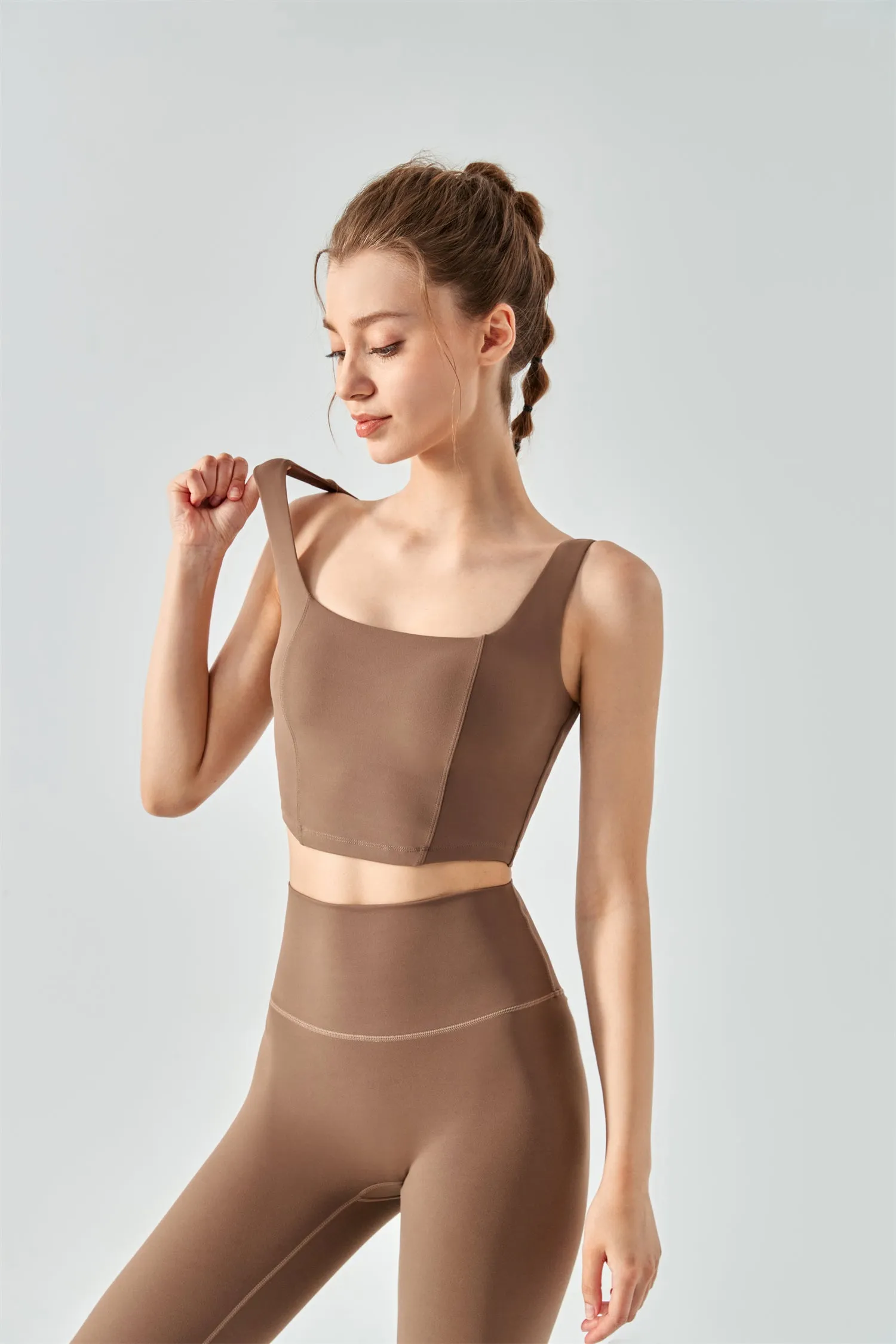 Square Neck Yoga Bra