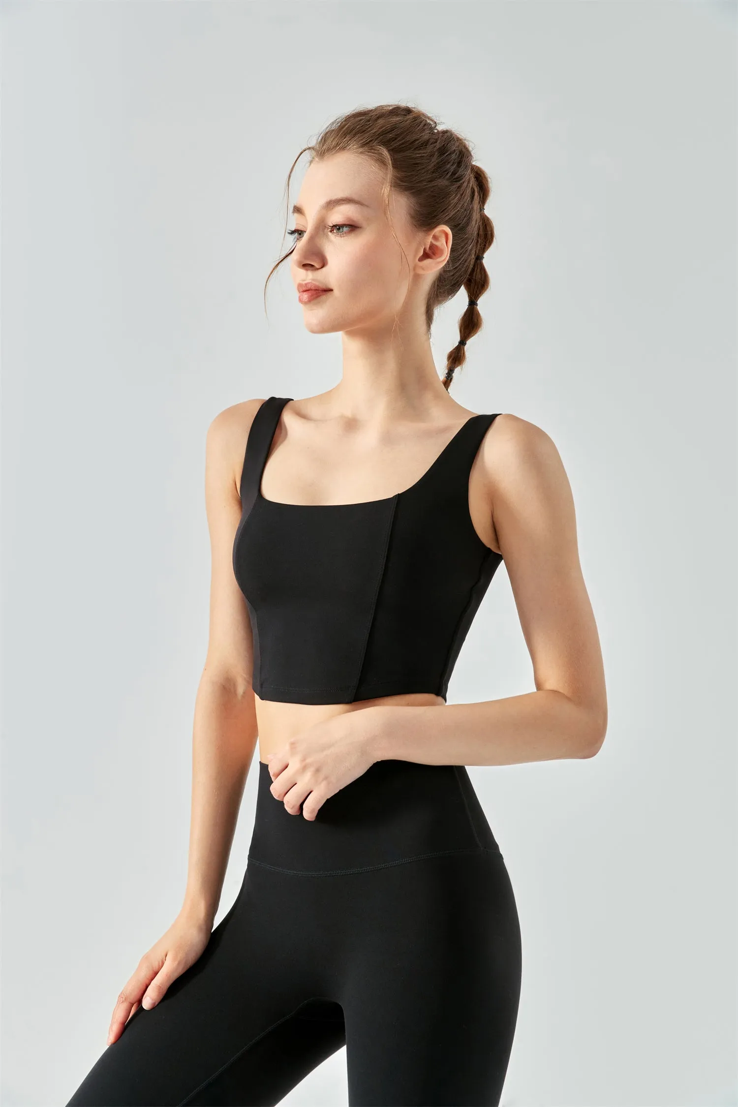 Square Neck Yoga Bra