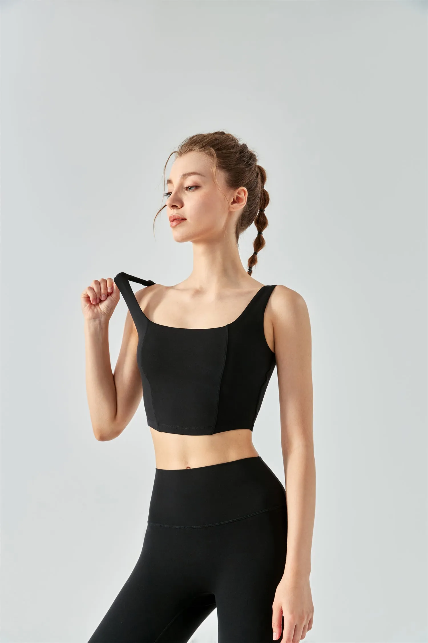 Square Neck Yoga Bra
