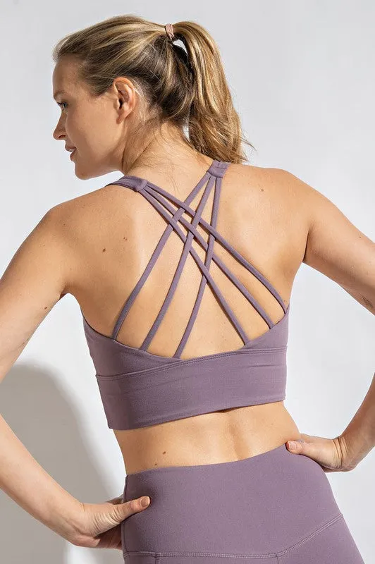 Strappy Criss Cross Back Padded Butter Bralette