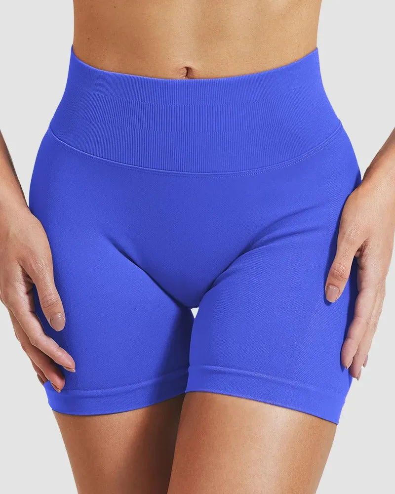 Stretchy Hip Lift Tummy Tuck Rear V Yoga Shorts