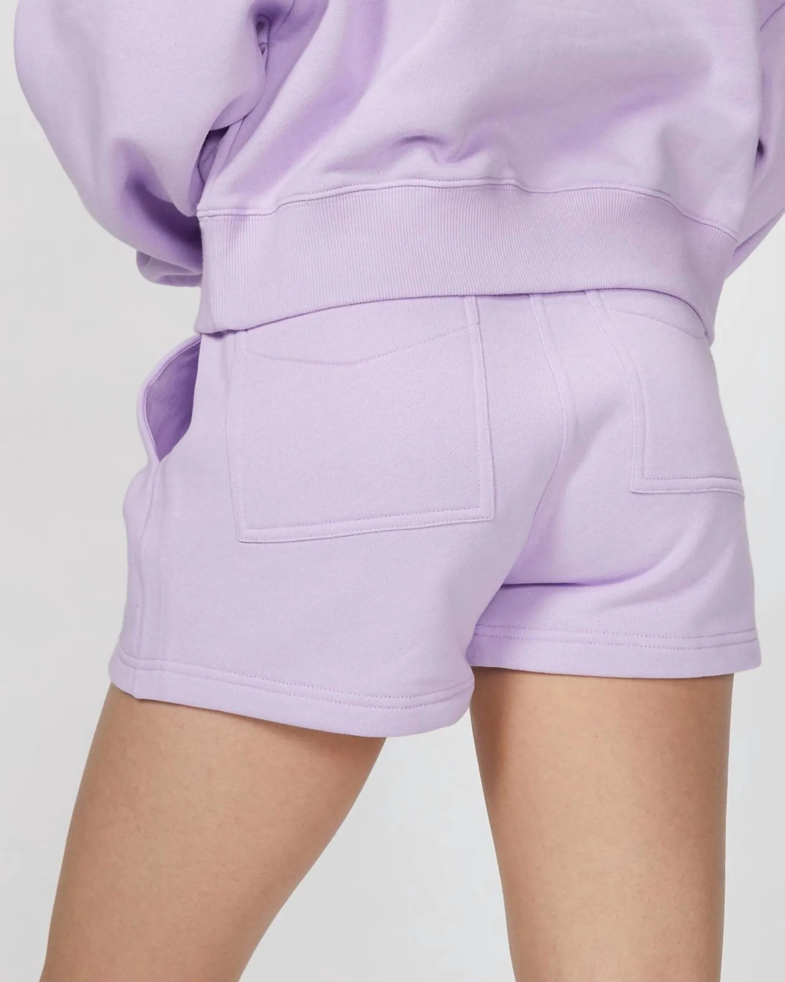 Sweat Short With Logo In Purple | Purple