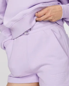 Sweat Short With Logo In Purple | Purple