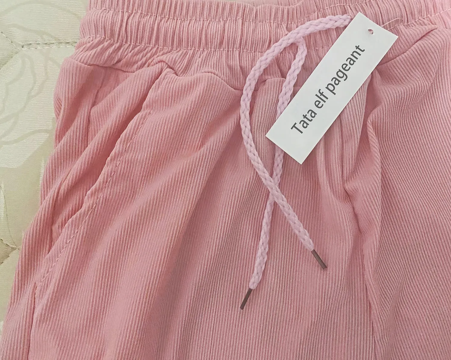 Tata elf pageant Long Shorts Casual High Waisted Running Shorts Pockets