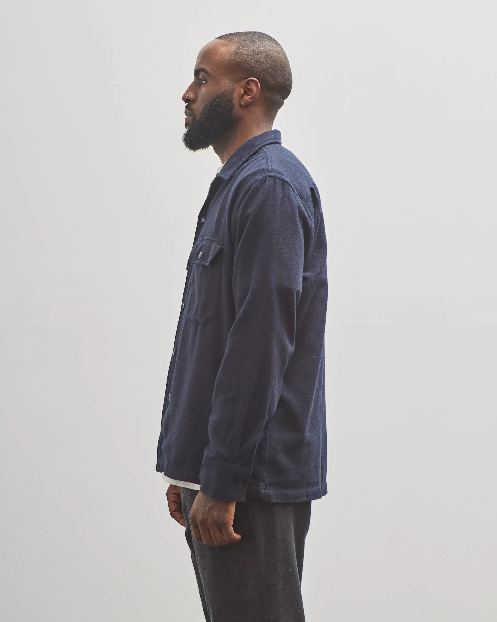 Universal Works Utility Shirt, Navy