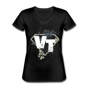 Vet tech superhero Women's V-Neck T-Shirt