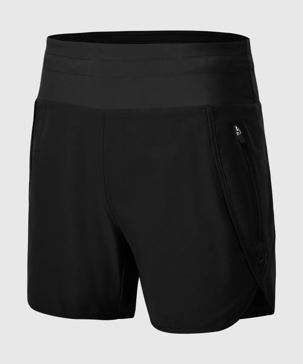 Women's 5" High Waisted Swim Board Shorts