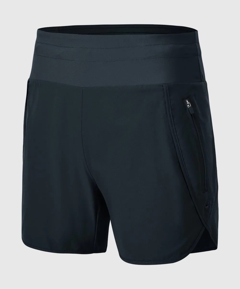 Women's 5" High Waisted Swim Board Shorts