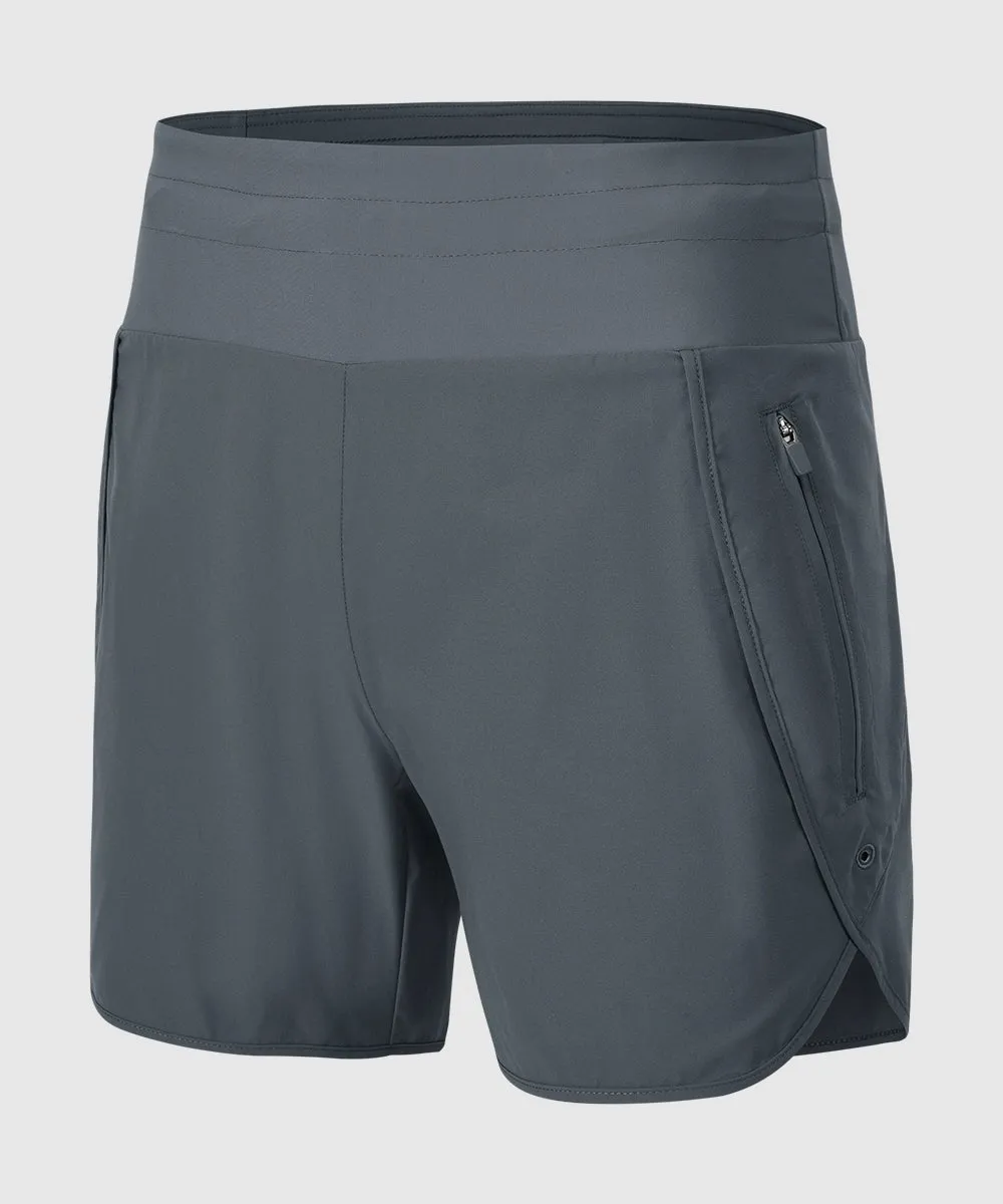 Women's 5" High Waisted Swim Board Shorts