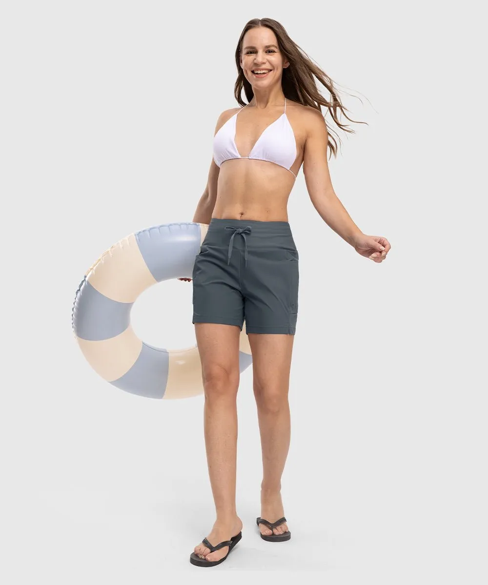 Women's 5" Quick Dry Swim Board Shorts