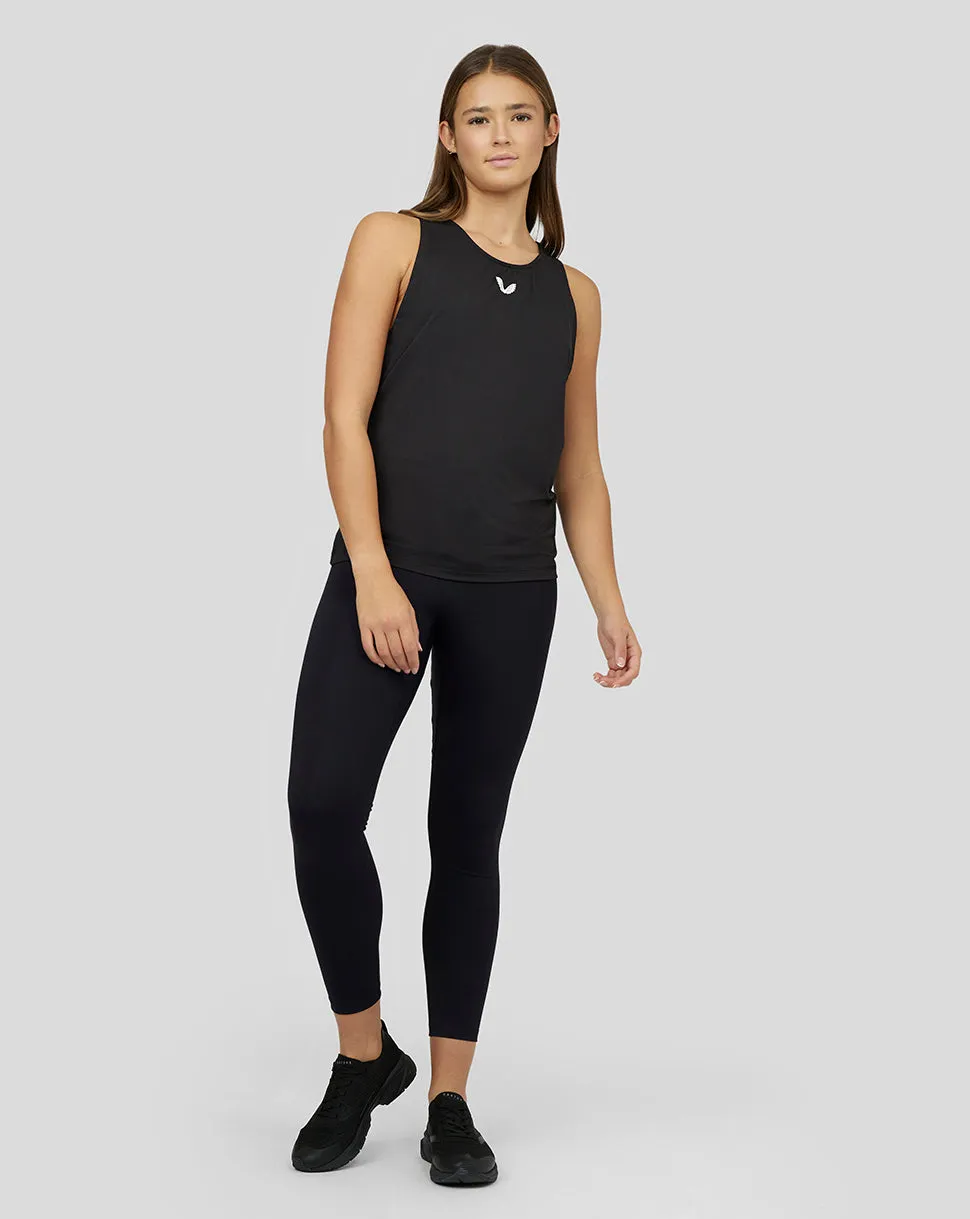 Women's Black Carbon Training Tank Top - Breathable Training Tank for Women, Activewear Top