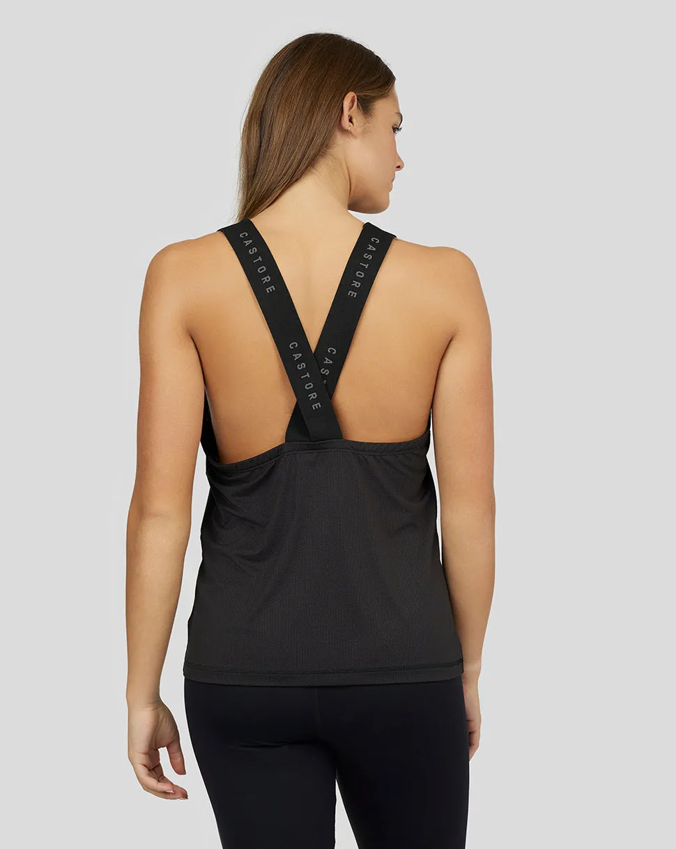 Women's Black Carbon Training Tank Top - Breathable Training Tank for Women, Activewear Top