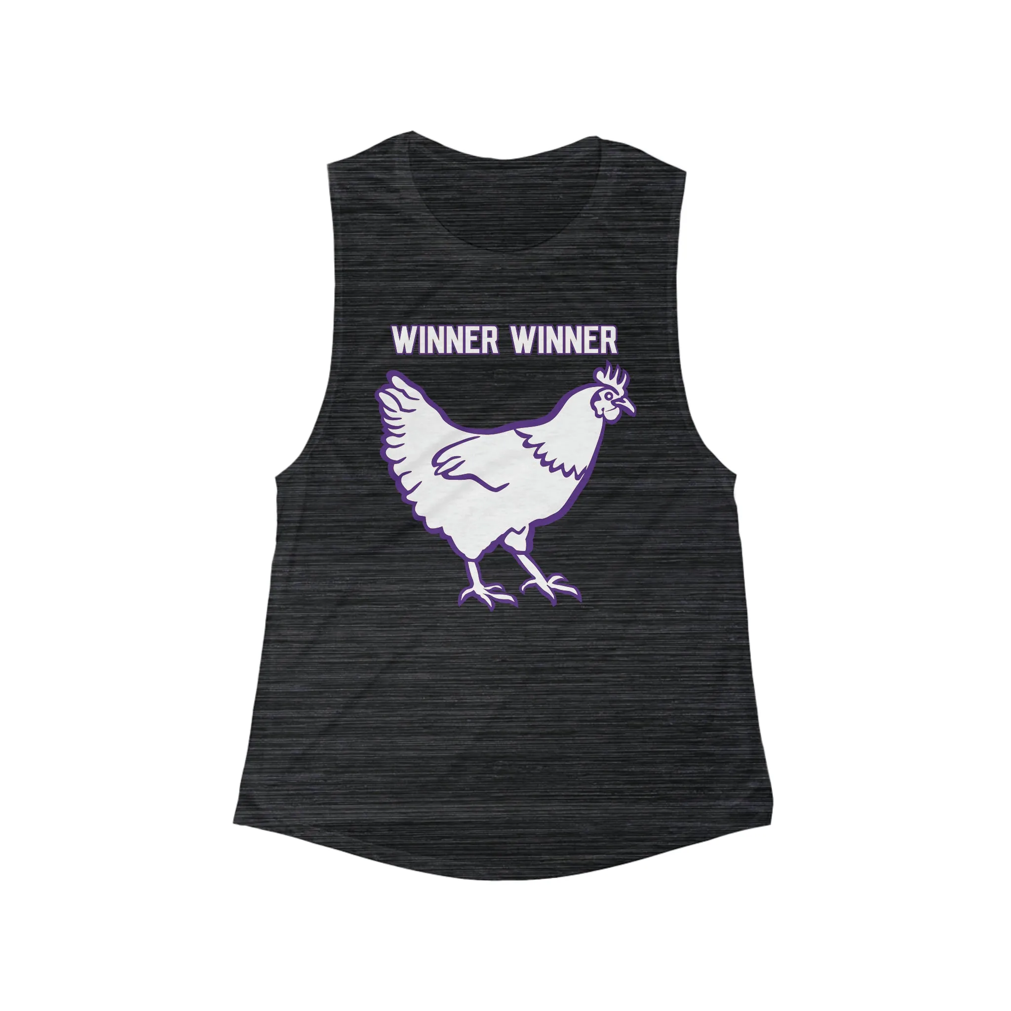 Women's Flowy Scoop Muscle Tank - Winner Winner Chicken Dinner