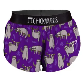 Women's Sloths 1.5" Split Short - Sloths