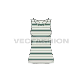 Women's Striped Training Tank