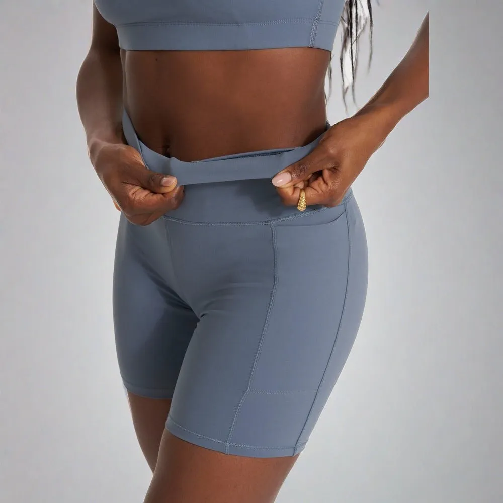 Womens Studio Pocket Short - Light Azure