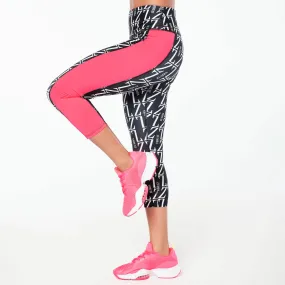 Zumba® Prep High Waisted Crop Leggings - Bold Black